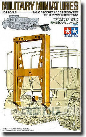 Tamiya 35243 Kit d&amp;#39;accessoires de récupération de chars pour semi-chenillé allemand de 18 tonnes (1/35)