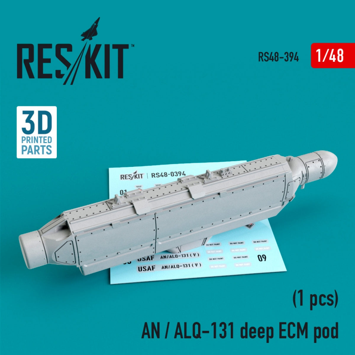 RESKIT RS48-0394 AN/ALQ-131 POD ECM PROFONDE 1/48