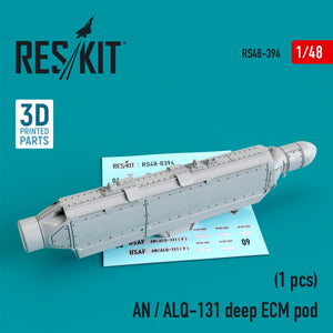 RESKIT RS48-0394 AN/ALQ-131 POD ECM PROFONDE 1/48