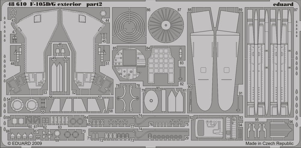 Eduard 48610 F-105D/G extérieur 1/48 HOBBY BOSS – image 2