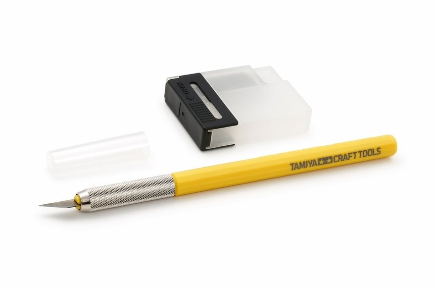 Couteau de modéliste Tamiya 69941 Jaune