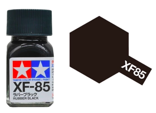 Peinture émail Tamiya XF85 Caoutchouc Noir (80385)