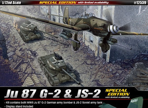 Maquette Academy 12539 Ju-87G-2 / JS-2 au 1/72