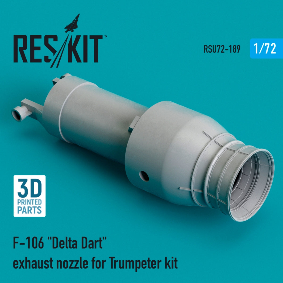 RESKIT RSU72-0189 Buse d'échappement F-106 « DELTA DART » pour maquette Trumpeter (impression 3D) 1/72