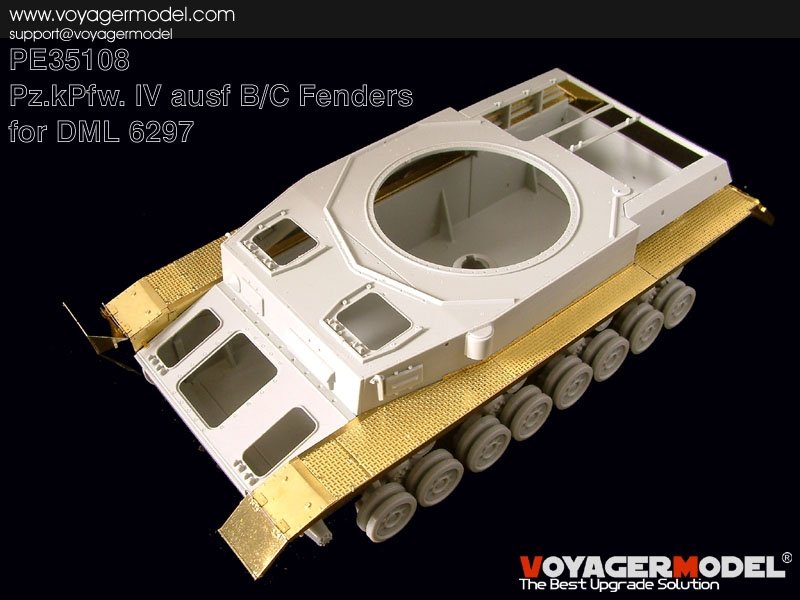 Modèle Voyager PE35108 Pz.kPfw. Garde-boue IV Ausf B/C (pour DRAGON 6297) 1/35 – immagine 3