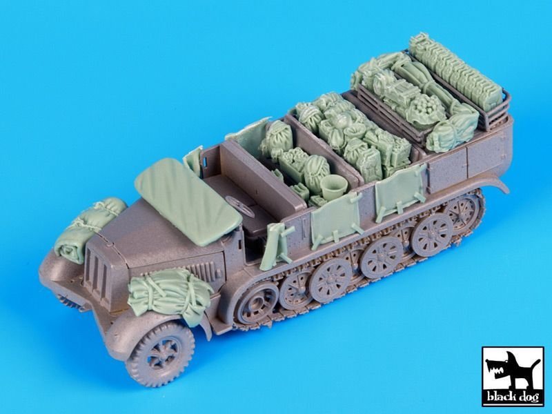 Ensemble d&amp;#39;accessoires Black Dog T72078 Sd.Kfz 7 pour Revell 1/72