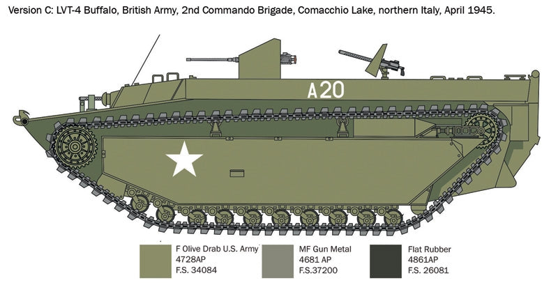 Italeri 6752 LVT-4 Buffle d&amp;#39;eau (ETO) 1/35 – immagine 6
