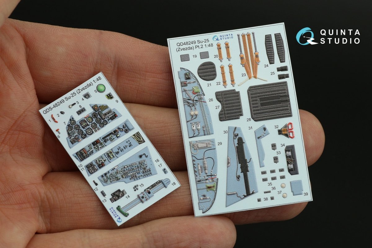 Intérieur imprimé en 3D et coloré du Su-25 de Quinta Studio QD48249 (Zvezda) à l&amp;#39;échelle 1/48 – Bild 8