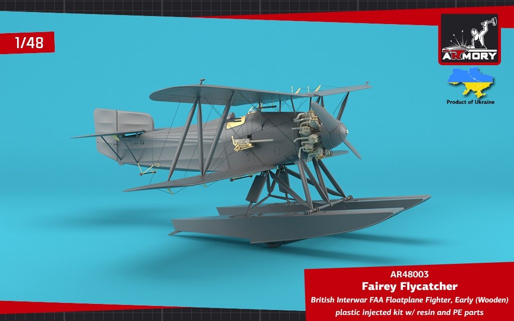 Armory Models 48003 Fairey Flycatcher, chasseur hydravion britannique FAA de l&amp;#39;entre-deux-guerres, sur flotteurs en bois, échelle 1/48  – image 6