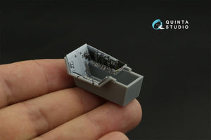 Intérieur imprimé en 3D et coloré sur papier décalcomanie Quinta Studio QD48259 F/A-18E (HobbyBoss) 1/48  – Bild 9