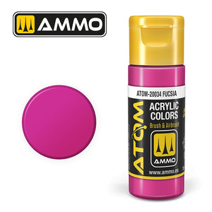 AMMO de Mig Jimenez 20034 ATOM COLOR Fucsia 20ml