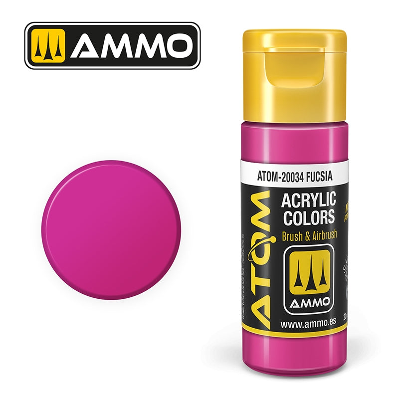 AMMO de Mig Jimenez 20034 ATOM COLOR Fucsia 20ml