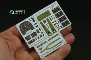 Intérieur imprimé en 3D et coloré sur papier décalcomanie (Zoukei-Mura SWS) pour le P-51D Mustang de Quinta Studio QD32145, échelle 1/32 – immagine 3