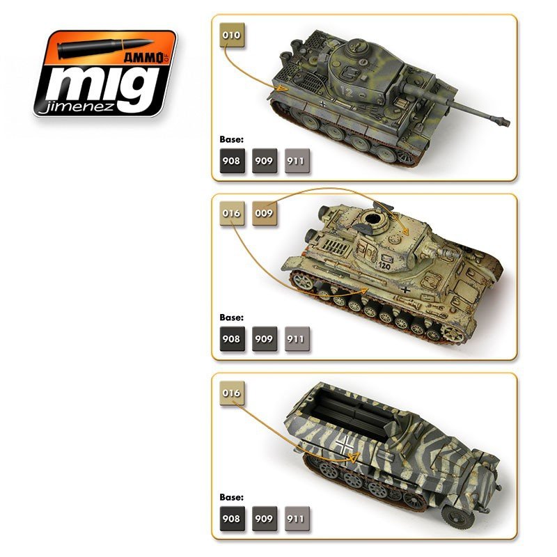 Munitions Mig 7116 Wargame Early et DAK German Set 6x17ml – immagine 2