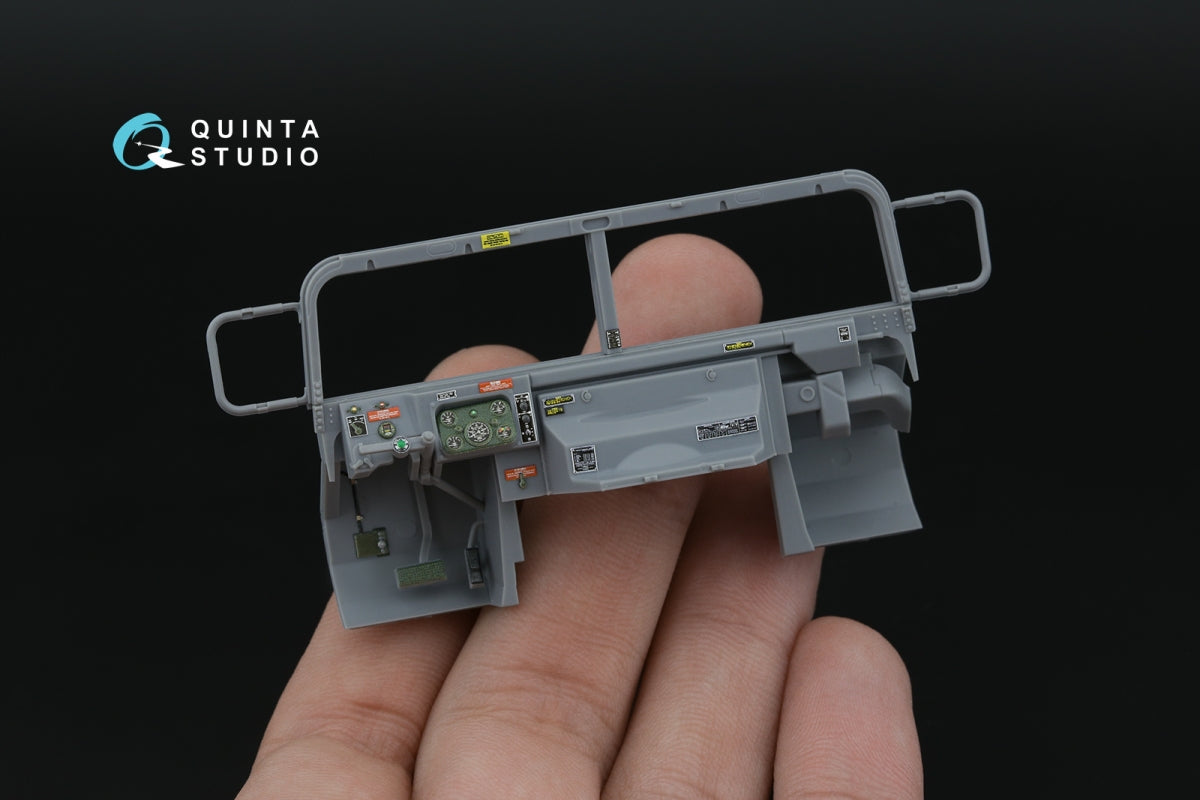 Intérieur imprimé en 3D et coloré sur papier décalcomanie (ICM) pour la gamme Humvee QD35154 de Quinta Studio (échelle 1/35). – immagine 10