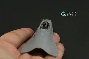 Intérieur imprimé en 3D et coloré sur papier décalcomanie Quinta Studio QD72057 F-16CJ (Tamiya) 1/72 – immagine 10