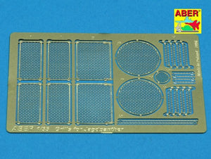 Aber 35G04 Grilles pour canon automoteur allemand Jagdpanther (1/35)