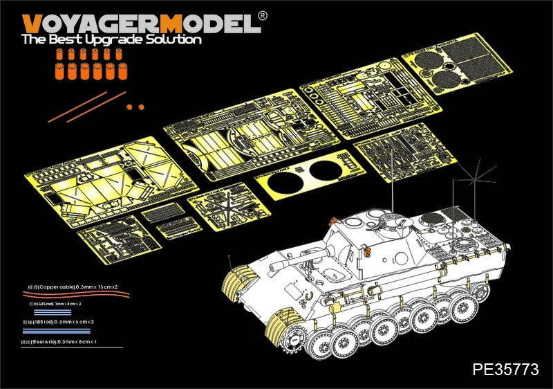 Voyager modèle PE35773 WWII allemand Pz.Beob.Wg.V Ausf.D Basic pour DRAGON 6419 et 6813 1/35