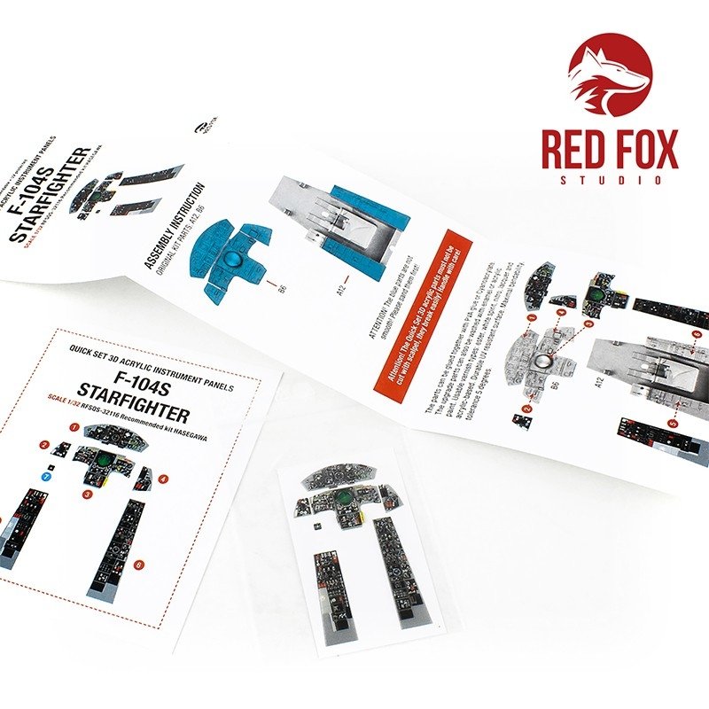 Red Fox Studio QS-32116 F-104S Starfighter (pour kit Hasegawa) 1/32  – immagine 6