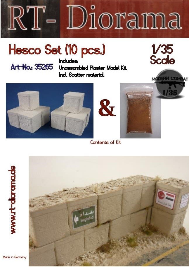 RT-Diorama 35265 Coffret Hescos (10 pièces) 1/35