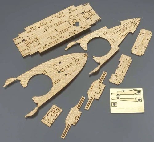 Pont en bois Hasegawa QG48 (72148) pour cuirassé japonais Mikasa, échelle 1/350