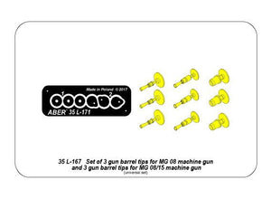 Aber 35L-171 Jeu de 3 embouts de canon pour MG 08 et 3 embouts de canon pour MG 08/15 (échelle 1/35). – Bild 9