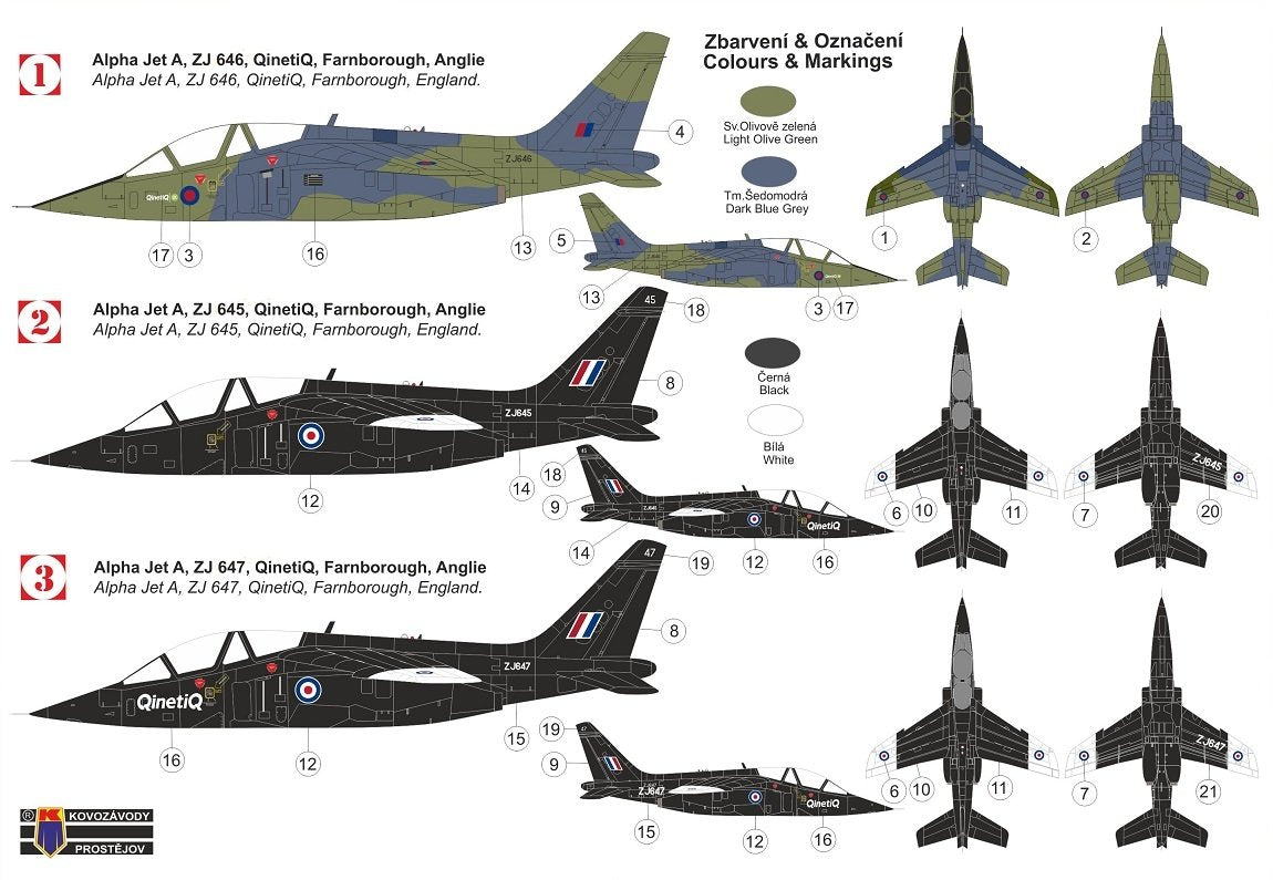 Kovozavody Prostejov KPM0267 Alpha Jet A « QinetiQ » 1/72 – Bild 2