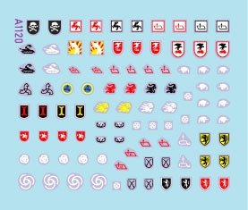 Star Decals 72-A1120 StuG-Abt n° 5 Insignes et marquages ​​d&amp;#39;unité génériques pour les unités de Sturmgeschûtz 1/72 – Bild 2