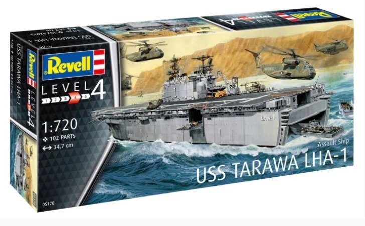 Revell 05170 Navire d'assaut USS Tarawa LHA-1 1/720