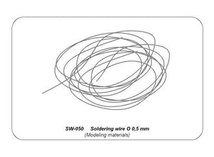 Aber SW-050 Drut cynowy o średnicy 0,50 mm długość 5m / Soldering wire diameter 0,50mm length 5m