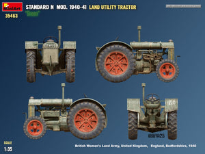 Mini Art 35463 Land Utility Tractor Standard N “Green” Mod. 1940-41 1/35