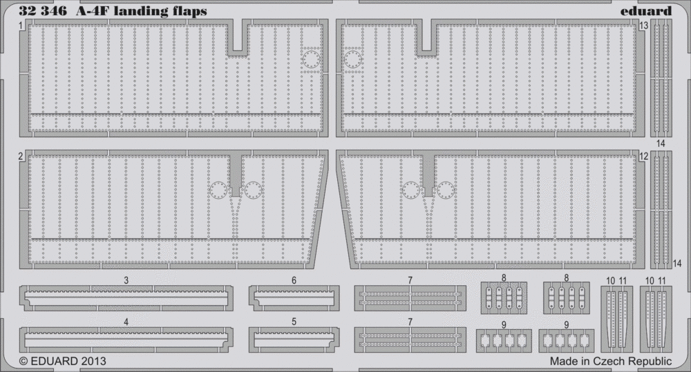 Volets d'atterrissage Eduard 32346 A-4F 1/32 Trumpeter