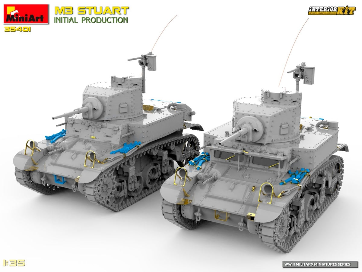 MiniArt 35401 M3 STUART PRODUCTION INITIALE 1/35 – image 4