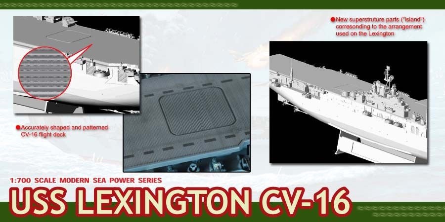 Dragon 7051 U.S.S. Lexington CV-16 1/700 – zdjęcie 6