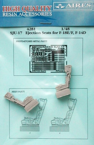 Sièges éjectables Aires 4281 SJU-17 pour F-18E/F et F-14D, échelle 1/48, Hasegawa