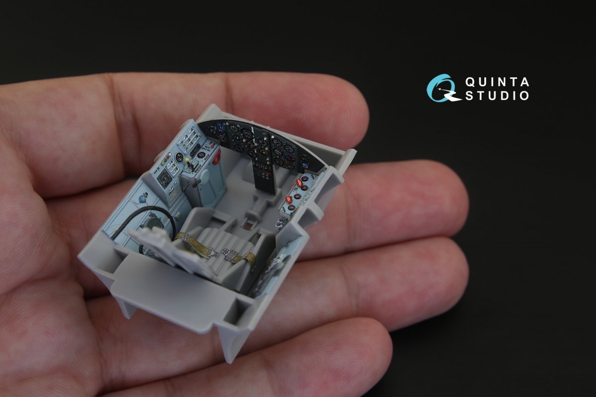 Intérieur imprimé en 3D et coloré sur papier décalcomanie Quinta Studio QD32057 MiG-15bis (pour maquette Trumpeter) 1/32 – image 5
