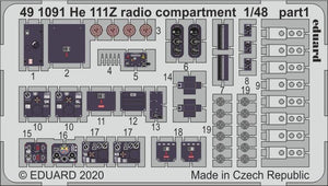 Compartiment radio Eduard 491091 He 111Z 1/48 ICM