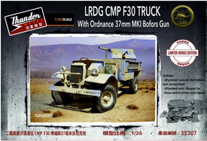 Camion armé Thunder Model 35307 LRDG F30 avec canon Bofors MKI de 37 mm, édition bonus 1/35