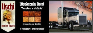 Uschi 1009 Trucker&amp;#39;s Delight Autocollants intérieurs effet bois