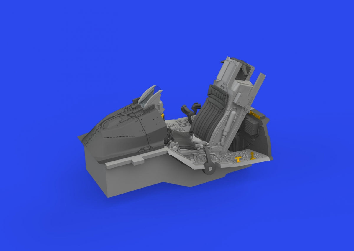 Maquette Eduard 648973 F-16C Block 52 de 1997 (cockpit) - Modèle imprimé Kinetic au 1/48 – imagen 4