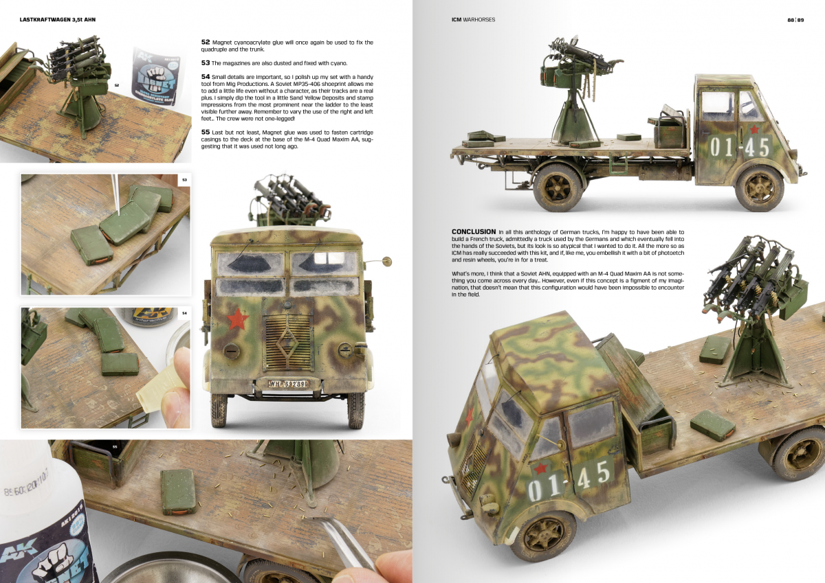 AK Interactive AK130011 ICM – Comment peindre et vieillir des camions et des chevaux de guerre de la Seconde Guerre mondiale - Anglais  – image 4