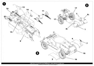 Maquette de voiture blindée britannique AEC Mk.III (réf. 72036) au 1/72 – image 5