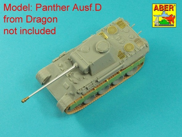 Aber 72A16 Siatki do niemieckiego czołgu Panther, Ausf.A/D / PzKpfw. V, Ausf.A/D, Panther - Grilles 1/72 – zdjęcie 5