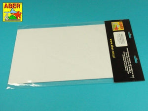 Plaques de polystyrène blanc Aber PS-3 195 x 315 x 0,75 mm x 3 pièces.