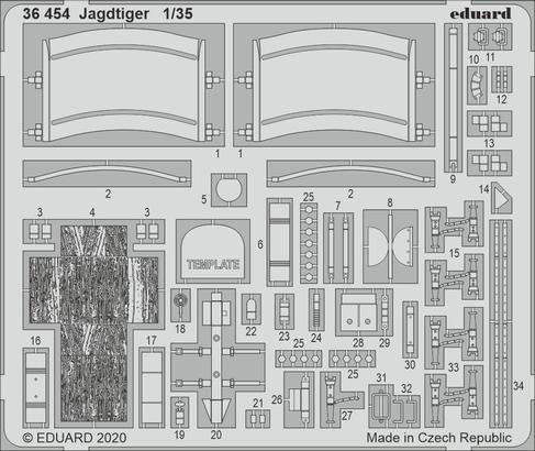 Eduard 36454 Jagdtiger Takom 1/35 