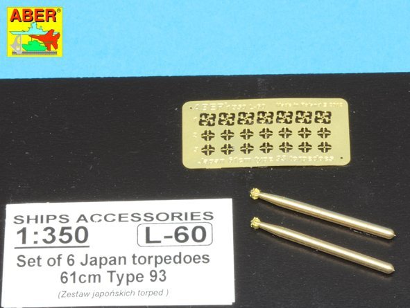 Aber 350L-60 Coffret de 6 torpilles japonaises 61 cm Type 93 (1/350) – Bild 5