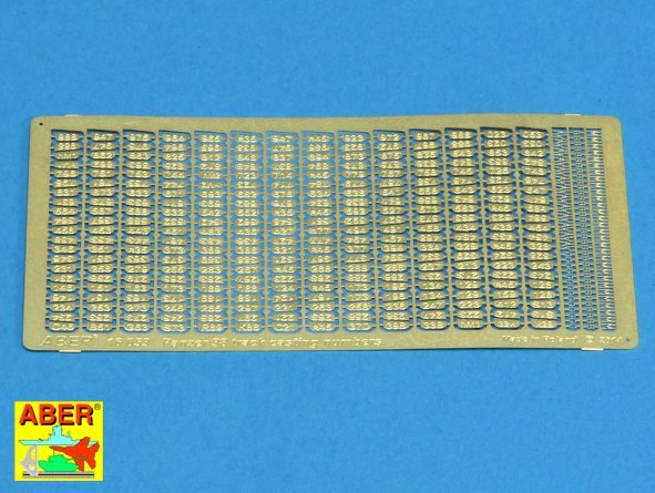 Numéros de moulage des maillons de chenille Aber 16053 Panzer 38 (1/16)