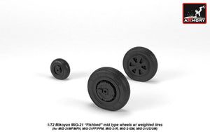 Armory Models AW72049 Roues Fishbed pour Mikoyan MiG-21 avec pneus lestés, échelle 1/72 – image 3