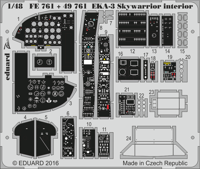 Intérieur Eduard 49761 EKA-3 Skywarrior TRUMPETER 1/48