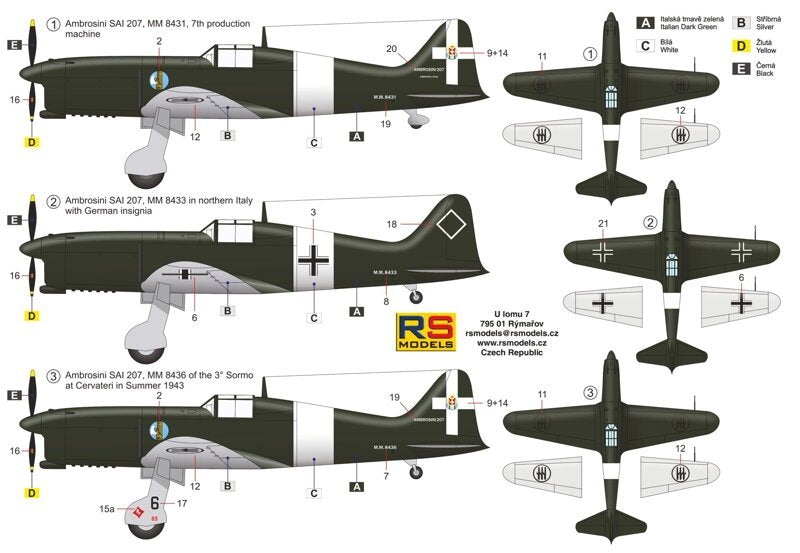 RS Models 92267 Ambrosini SAI.207 1/72  – image 5